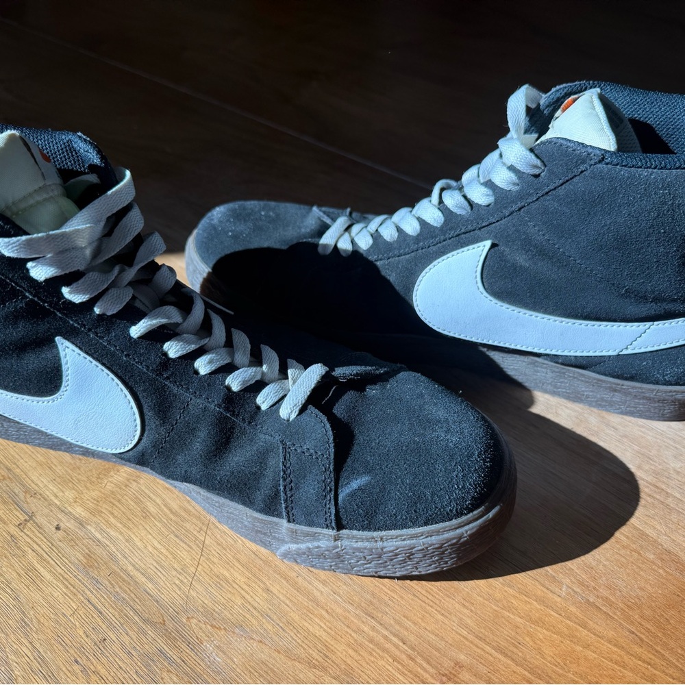 Nike Black and White High-Top Sneakers